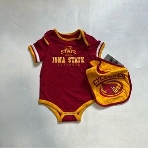 Iowa State Cyclones Onesie and Bib Set